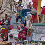 Falla Na Jordana 2008. Francisco Camps, Rita Barberá i Ecclestone amb la Fórmula 1 valenciana.