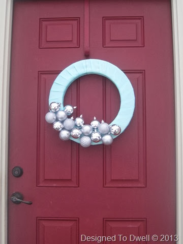 Front Door at Christmas