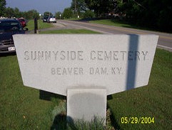 Sunnyside Cemetery - Entrance