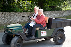Sheila our liason officer on her favorite mode of transport