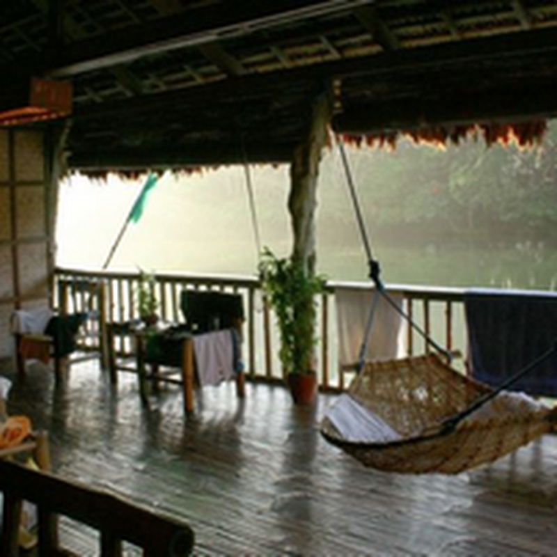 El restaurante en las Cascadas,Filipinas