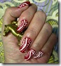 red nail art
