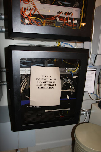 I'll close it up now and post this sign.  Only qualified techies should be poking around in here.