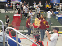 Loading robot onto cart