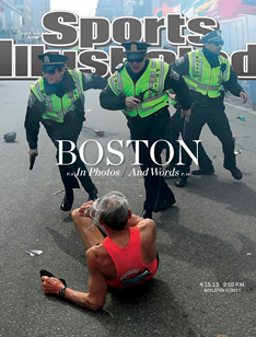 c0 Sports Illustrated cover after the Boston Marathon bombing.