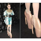 Couture Footwear Frenzies Daphne Guinness Rocks Alexander McQueen Armadillo Shoes in Public First