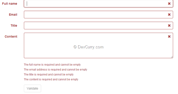 jquery-form-errors