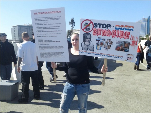 SOUTH AFRICA PROJECT PROTESTOR FEB 28 2012 