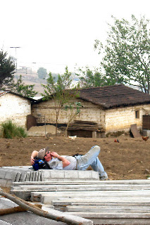 Jason in the break room. Sienna Project 2011 Guatemala trip to help build school in Palanquix, Solala, Guatemala. Photos by TOM HART