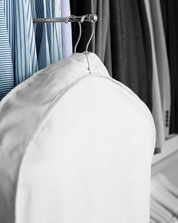 A valet hook can be used to hold dry cleaning or an outfit for the following day. And I can't stress enough how important it is to put clothing on hangers designed specifically for the particular type of item. It will extend the life of your clothes.