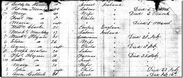 37 passengers died on the Liverpool in 1849