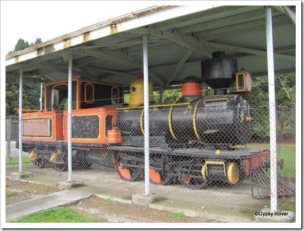Fairlie loco no R28. Built in England in 1878 and retired in 1948. Worked mainly in Canterbury and Greymouth.
