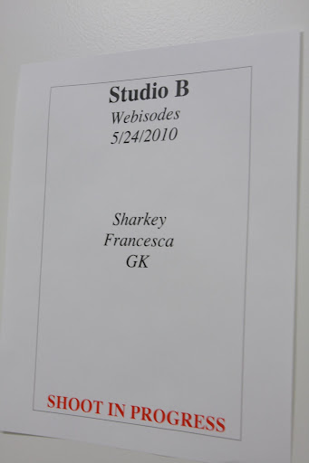 Studio B was reserved just for us.  We really felt like celebrities!