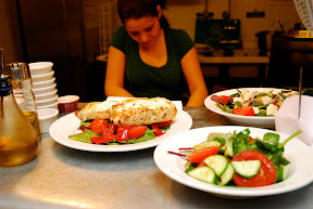 Salads on Kitchen Counter