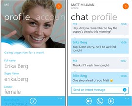 Skype for windows phone