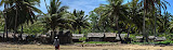 The largest village on Nosy Mitsio, with the king of Nosy Mitsio in the foreground walking towards us. Madagascar6 - 086.jpg