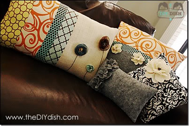 The Best, Easy DIY Pillows for Autumn ? Home Decor Ideas - Setting for Four
