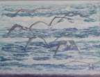 Gabbiani, olio su tela, 50 x 70 cm, 2008 Gabbiani, olio su tela, 50 x 70 cm, 2008