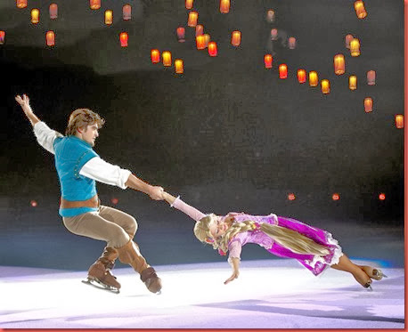 Treasure Trove - Rapunzel and Flynn with lanterns closeup