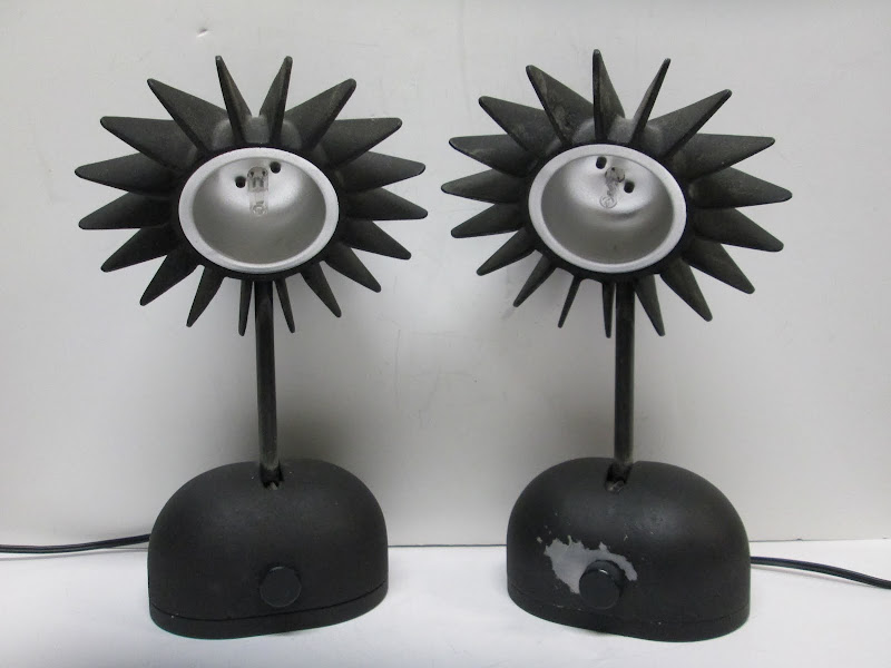 Industrial Style Table Lamp Pair