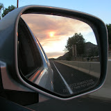 Sunset in the Side-View Mirror