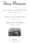Salem Witchcraft Comprising More Wonders Of The Invisible World