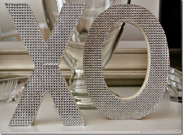 DCWV Bling XO Letters