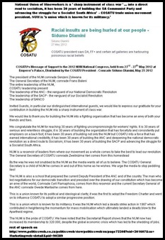 NUM NATIONAL UNION OF MINEWORKERS FIGHTING ORGANISATION SHARP INSTRUMENT OF CLASS WAR