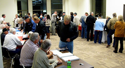 A steady stream of people attended the book-signing over a three hour period at the Washington Public Library