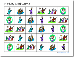 Nativity People Grid Game