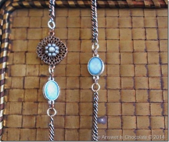 Copper and Blue Necklace