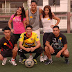 Los delegados de Salitre, Anthony Herrera y Kenya Aguirre, tuvieron una destacada actuación futbolística