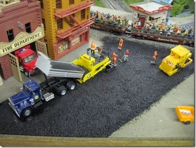 IMG_5475 Paving Scene on the LK&R HO-Scale Layout at the WGH Show in Portland, OR on February 17, 2007