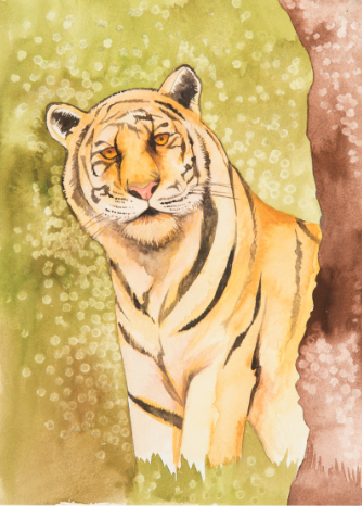 liz reilly tiger painting
