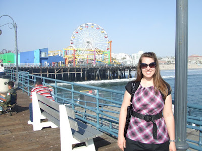 Debbie at the Santa Monica Pier