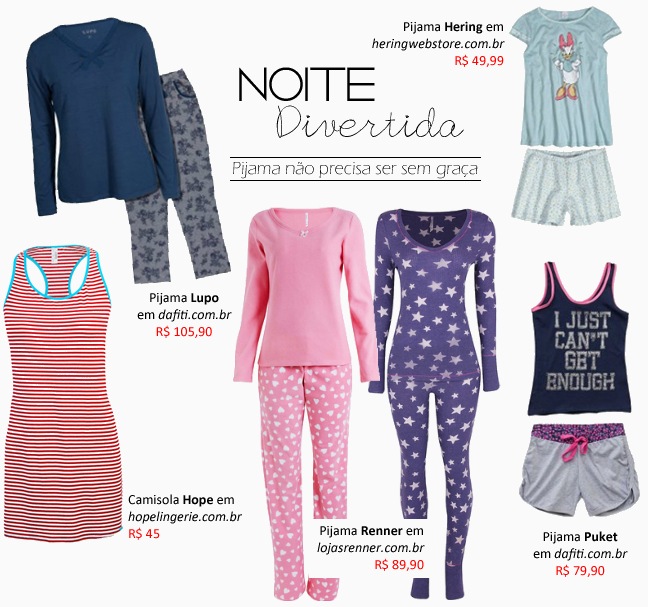 Onde comprar: Pijamas femininos! Peças delicadas, divertidas e cheias de estilo. Pijamas_femininos 2