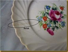 Lepek bunga - retak Lepek bunga - retak