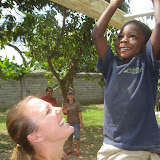 Wilner and Doctora check out the monkey bars.