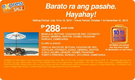 airphil seat sale