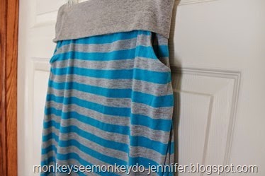 close up striped pockets