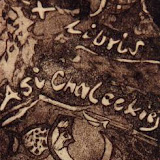 Ex-libris d'Asia Chalecka 1996; C3 C5/eau-forte, aquatinte;