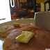 Pancetta Fritella (Bacon Pancake) at Fagioli Coffee Club