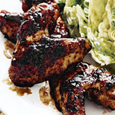 Sweet and Tangy Wings with Butter Lettuce Salad