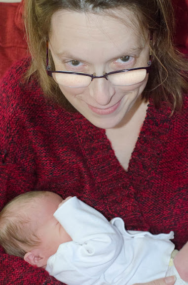 Sandra holding Nate