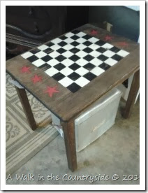 diy checkerboard table