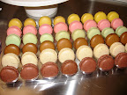 Colorful madeleines and macarons captured my eye!