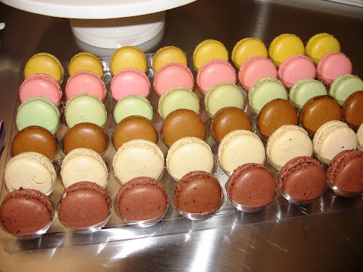 Colorful madeleines and macarons captured my eye!