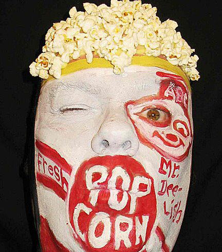 Self-Portraits Face Paintings by James Kuhn