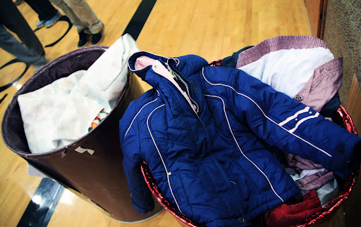 There are several collection bins for coats and blankets around Springfield. Photo Credit: Alex Crowder