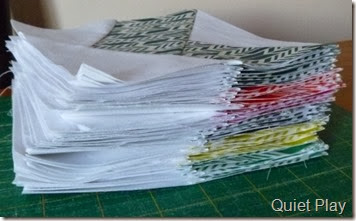 A Stack of Paper Piecing